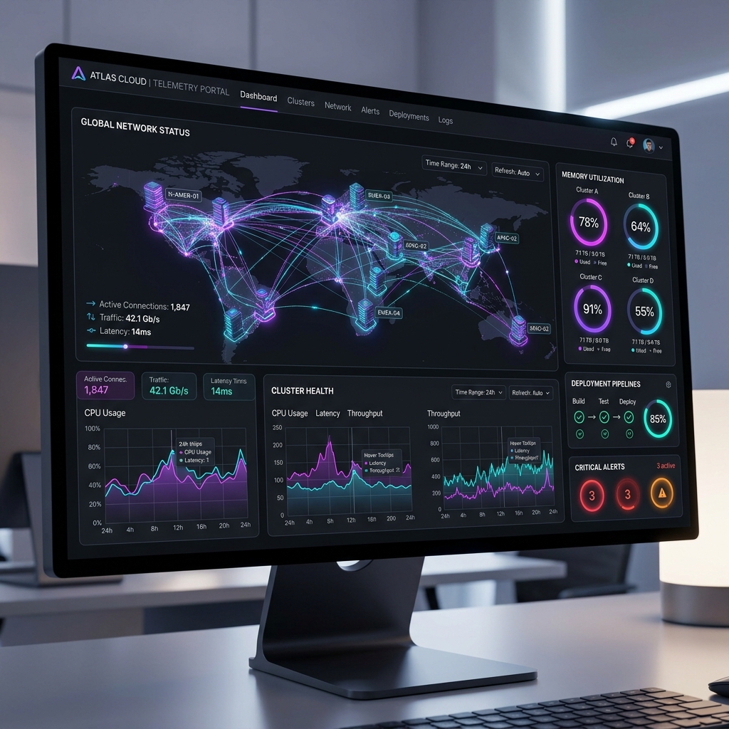 Cloud Portal Interface Mockup